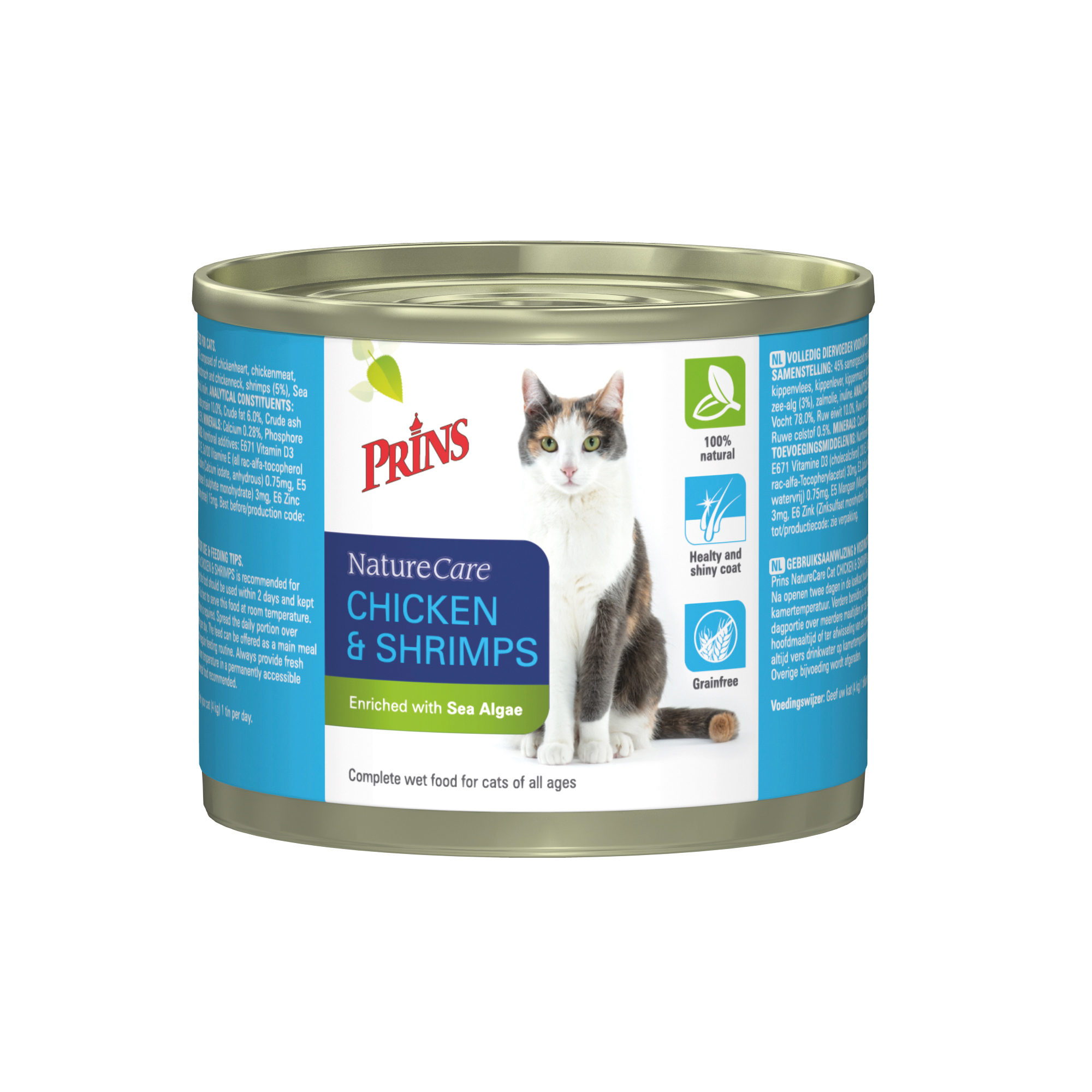 Prins NatureCare Cat – Chicken & Shrimps – 6 x 200 g