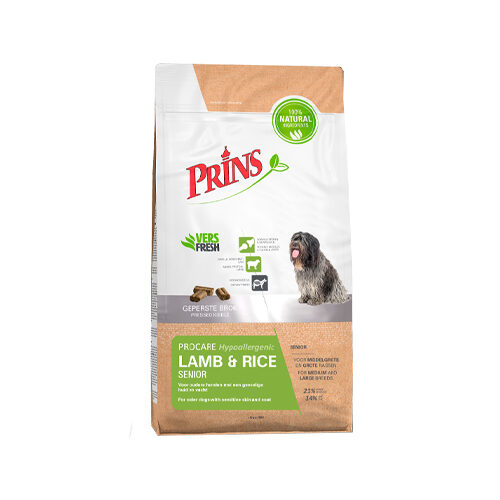 Prins ProCare Lamb & Rice Senior Hypoallergenic – 15 kg