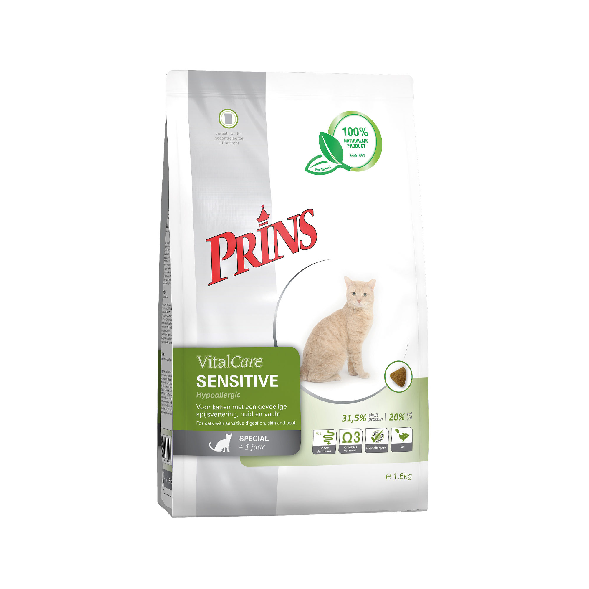 Prins VitalCare Sensitive Hypoallergic – 1,5 kg Prins VitalCare Sensitive Hypoallergic – 1,5 kg