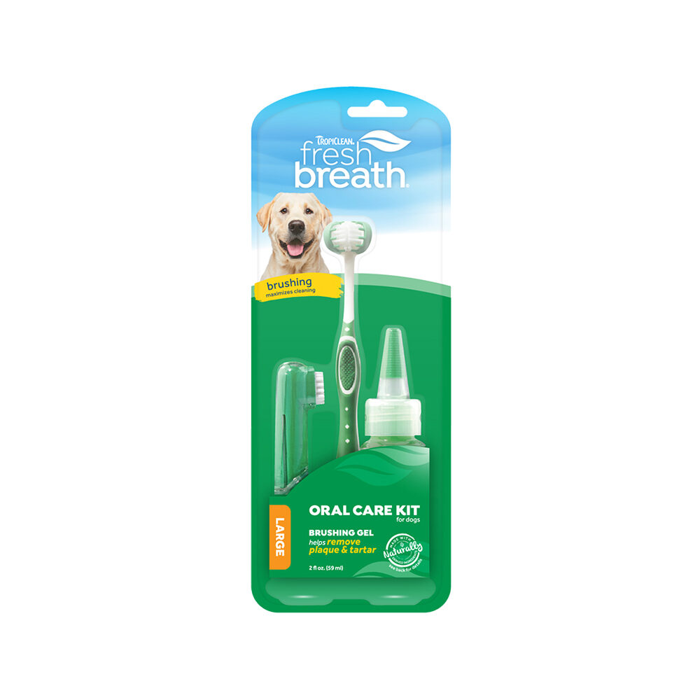 TropiClean Fresh Breath OralCareGel Kit – Hunde