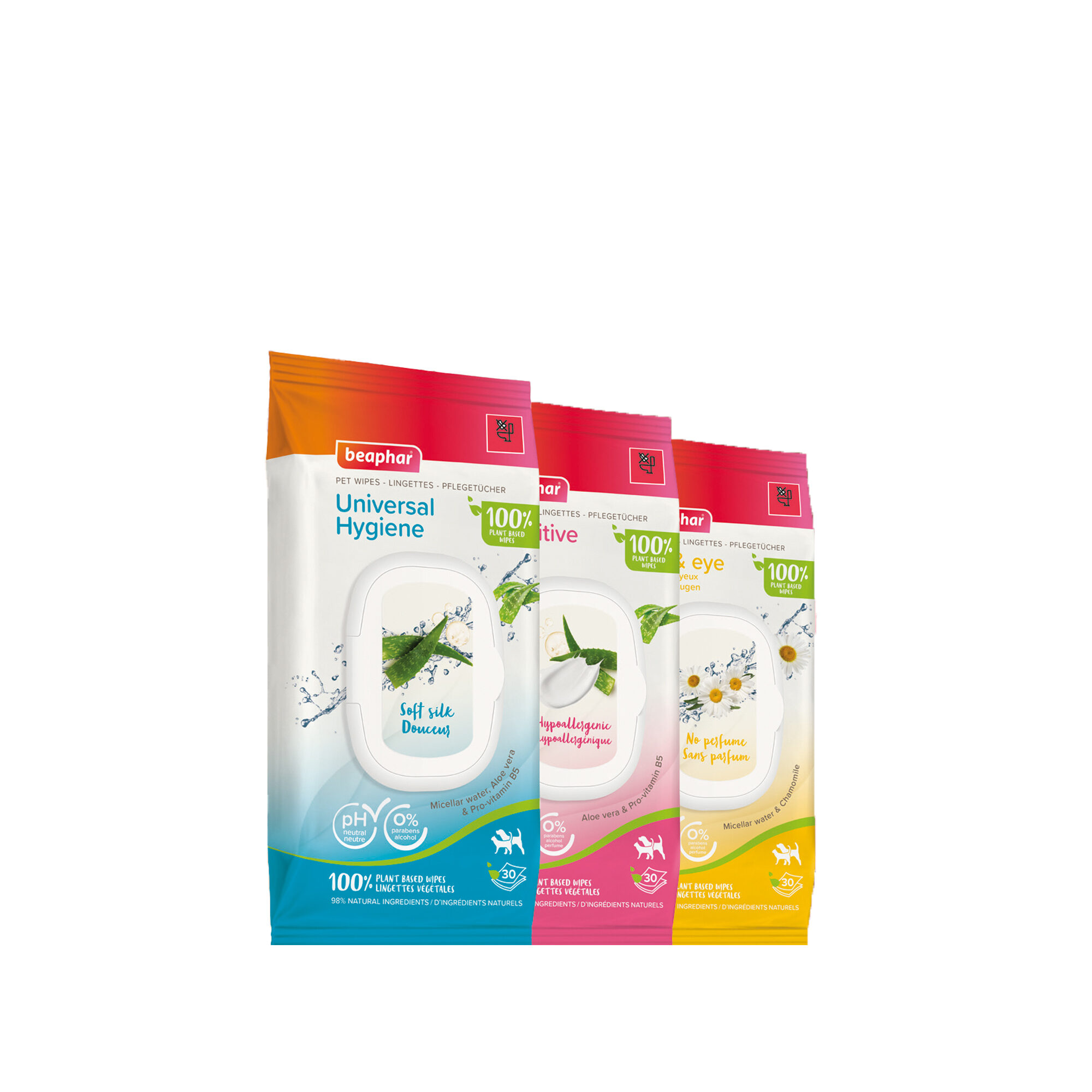 Beaphar Tierpflegetücher Universal Hygiene – 30 Stück