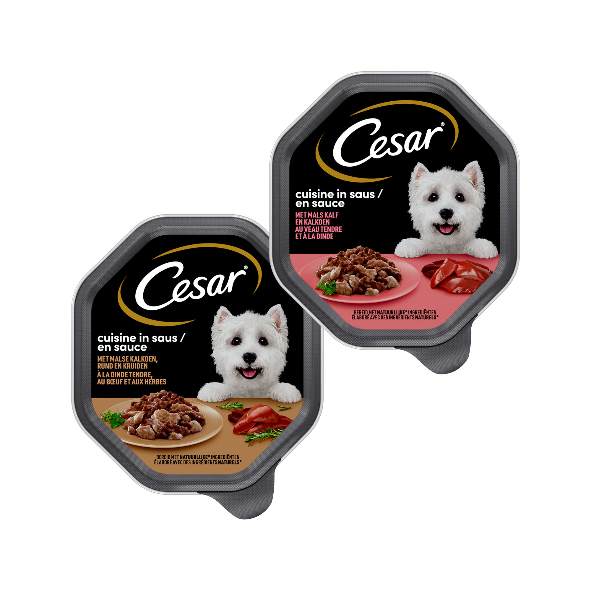 Cesar Cuisine in Sauce – Kalbfleisch und Pute – 14 x 150 g Cesar Cuisine in Sauce – Kalbfleisch und Pute – 14 x 150 g