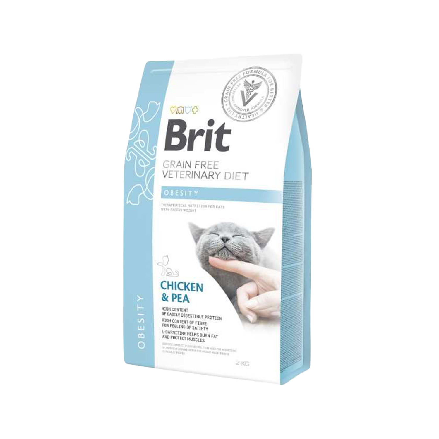 Brit Veterinary Diet Cat – Getreidefrei – Fettleibigkeit – 2 kg Brit Veterinary Diet Cat – Getreidefrei – Fettleibigkeit – 2 kg