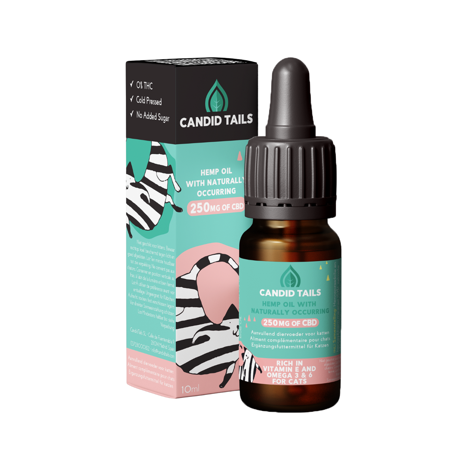 Candid Tails Lachsöl mit CBD – 10 ml