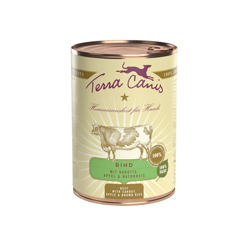 Terra Canis Classic Rind mit Karotte – 12 x 400 g