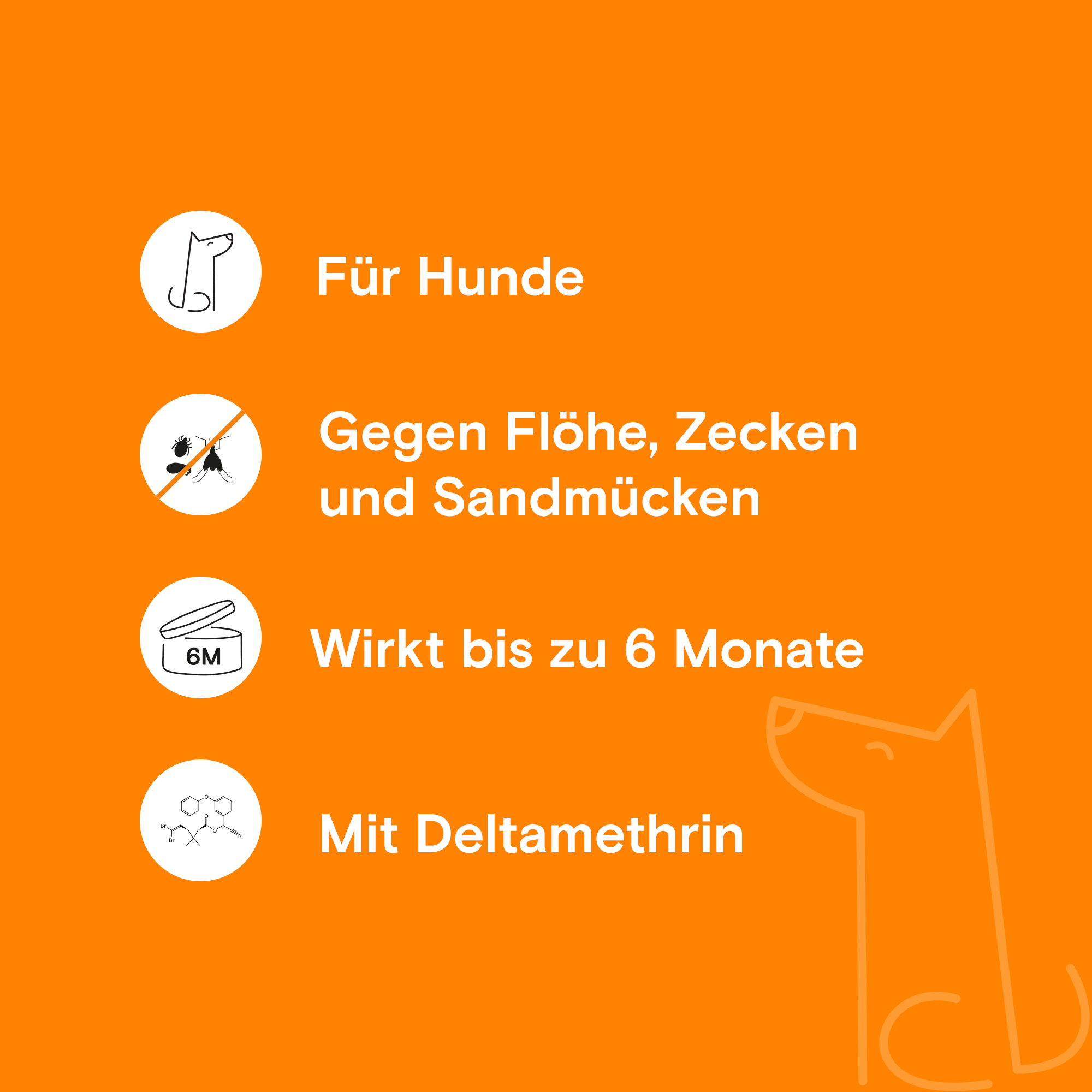 Adimere gegen Flöhe, Zecken & Sandfliegen – Hund L