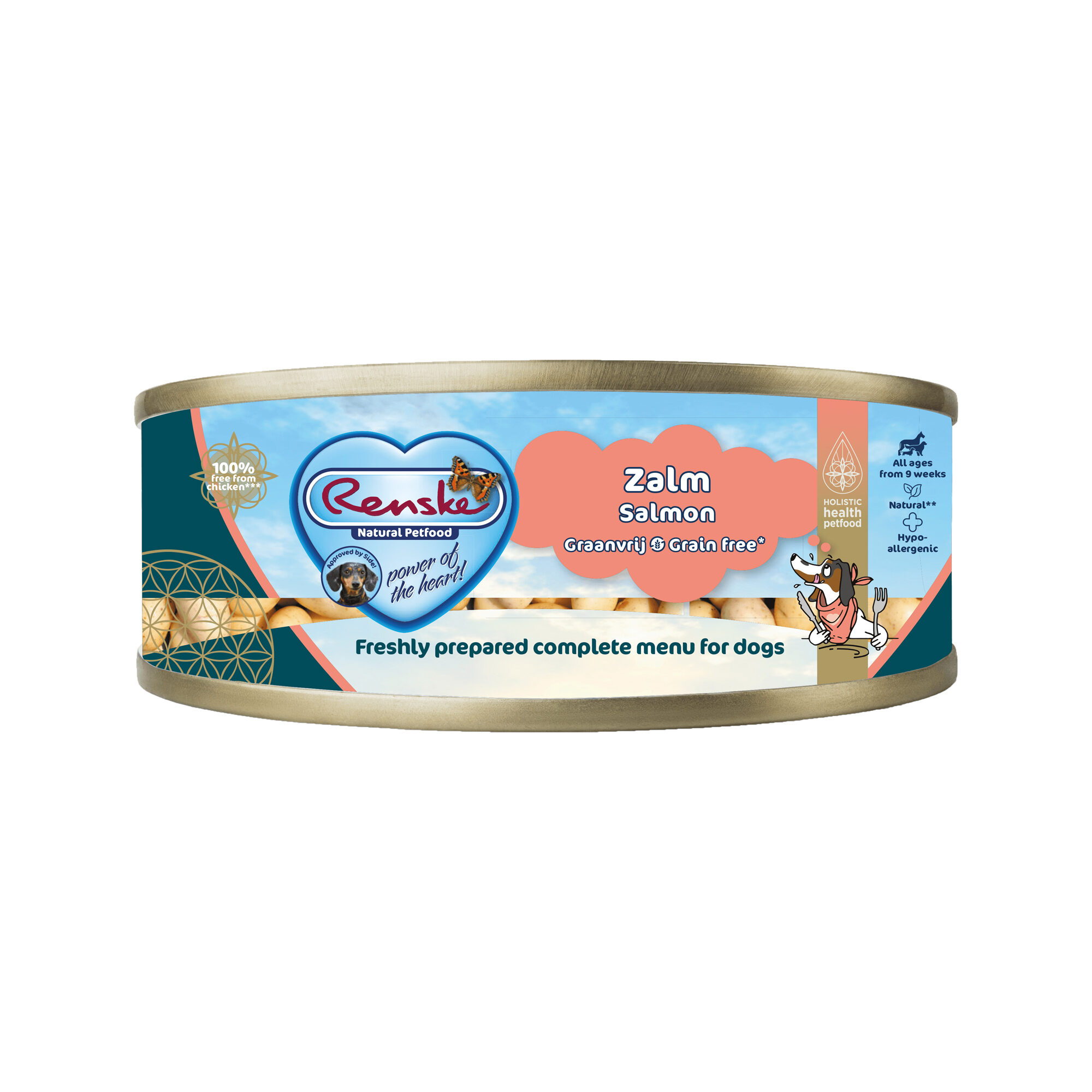 Renske frisches getreidefreies Hundefutter – Lachs – 24 x 95 g