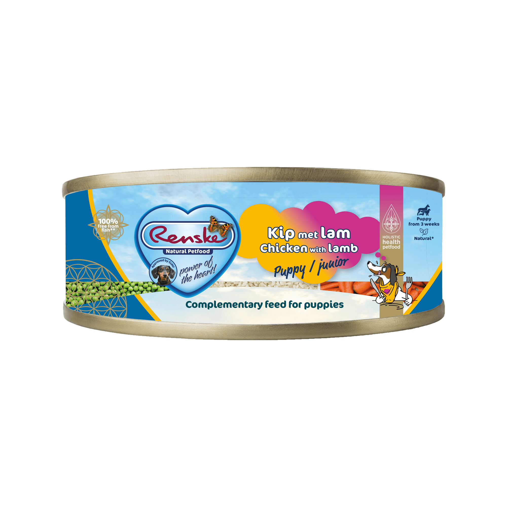 Renske frisches Hundefutter – Huhn mit Lamm – 24 x 95 g