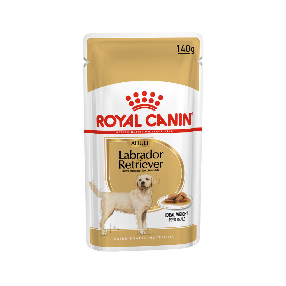Royal Canin Labrador Retriever Adult Hundefutter – Frischebeutel – 10 x 140 g