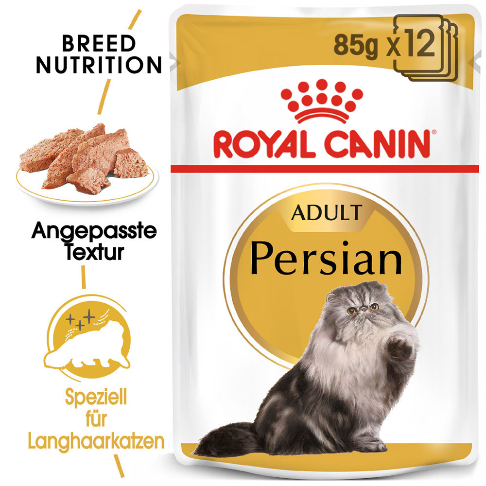 Royal Canin Persian Adult Katzenfutter – Frischebeutel – 12 x 85 g Royal Canin Persian Adult Katzenfutter – Frischebeutel – 12 x 85 g