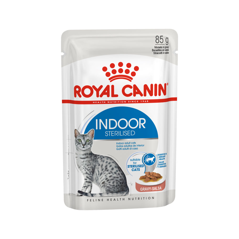 Royal Canin Sterilised Indoor in Gravy – 12 x 85 g