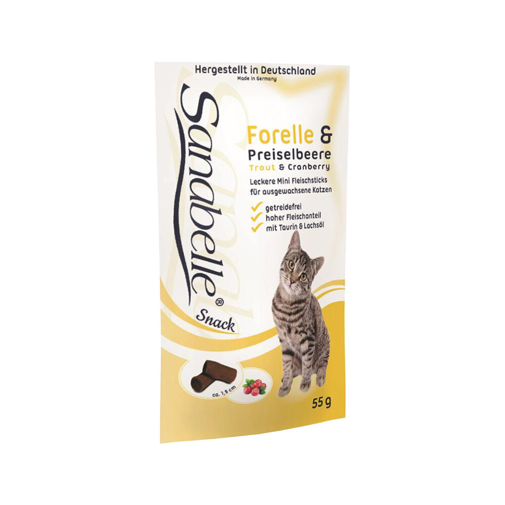 Sanabelle Cat Sticks Forelle & Preiselbeere – 55 g
