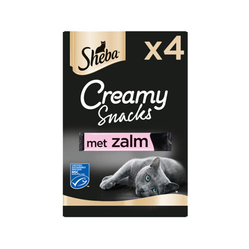 Sheba Creamy Snacks – 4 x 12g – Lachs