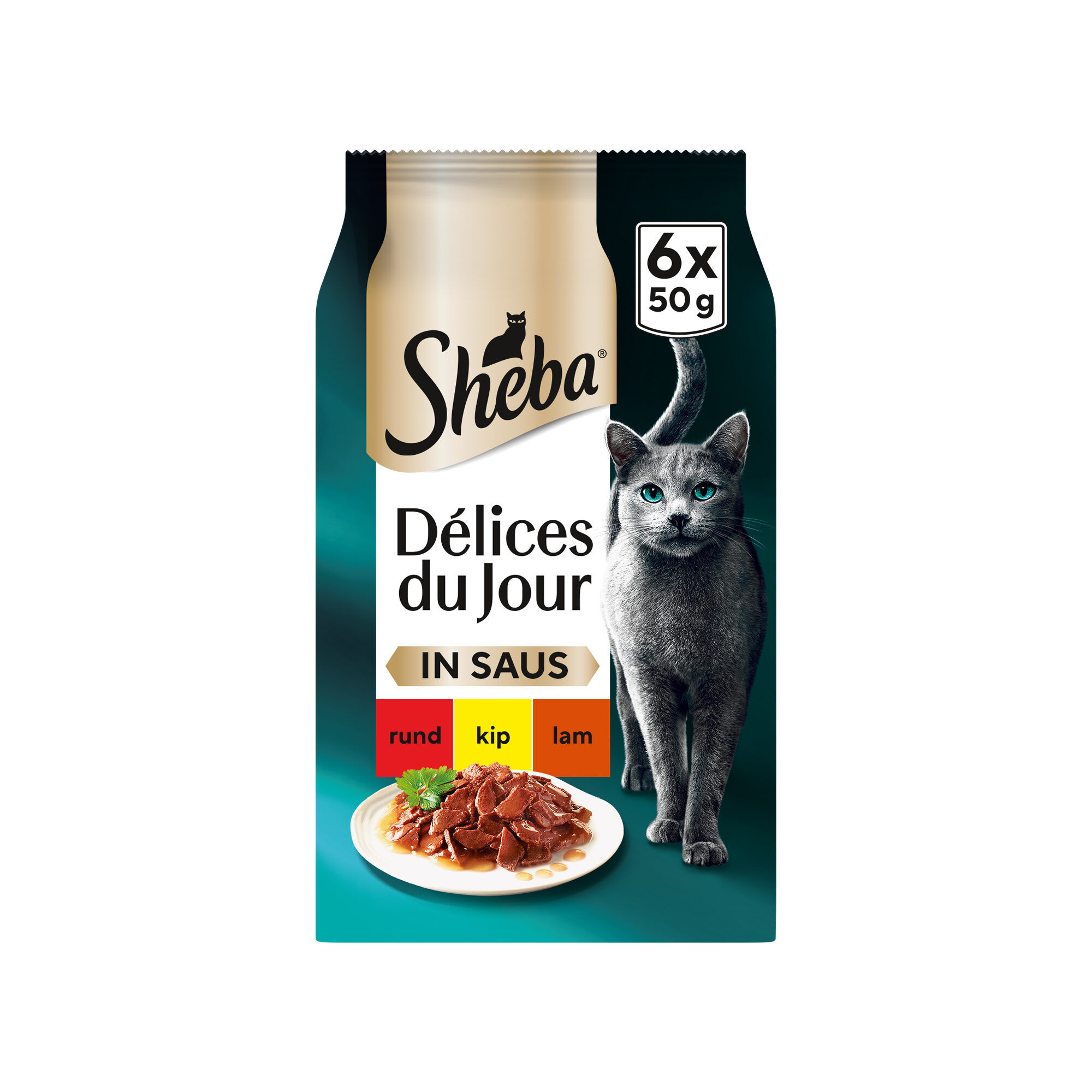 Sheba Délices du Jour in Sauce – Rind, Huhn und Lamm Sheba Délices du Jour in Sauce – Rind, Huhn und Lamm