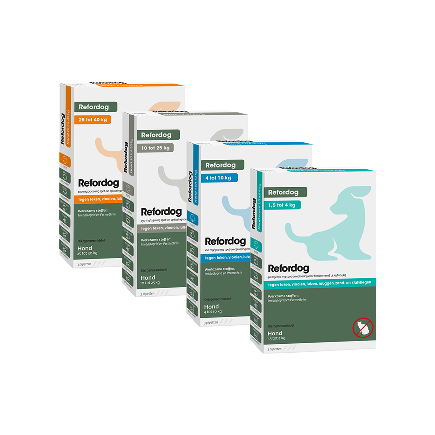 Refordog Spot-On – 1,5 bis 4 kg – 3 Pipetten