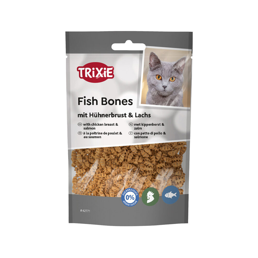 Trixie Fish Bones – Hähnchenbrust & Lachs – Huhn und Lachs – 50 g Trixie Fish Bones – Hähnchenbrust & Lachs – Huhn und Lachs – 50 g