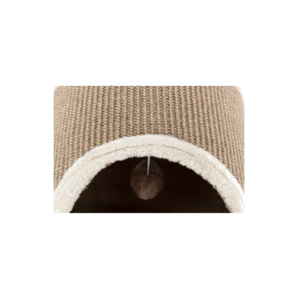 Trixie Kratztunnel für Katzen – Plüsch/Sisal – 110 × 30 × 38 cm