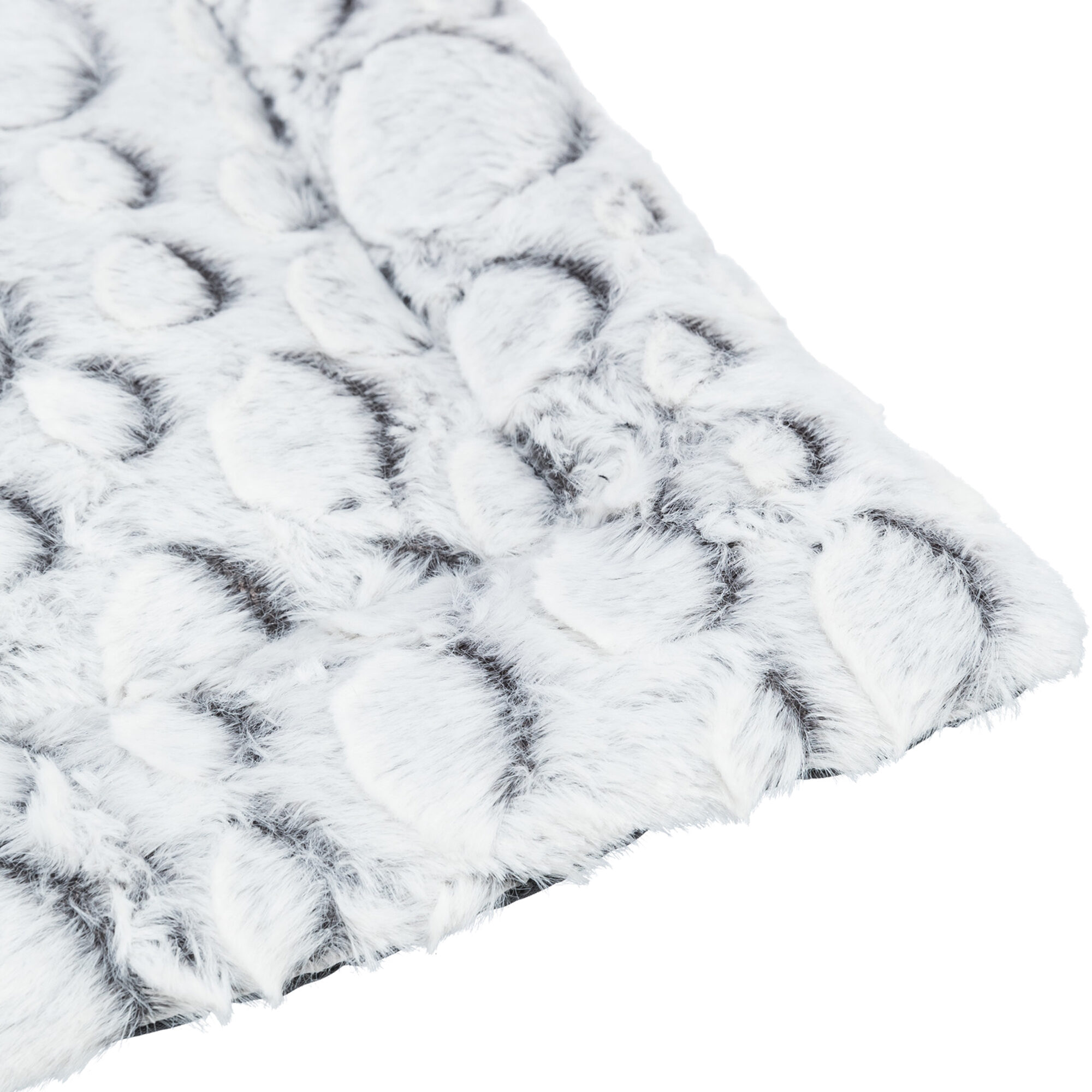 Trixie Bett Mila – Plüsch – 100 x 70 cm – Weiß/Grau