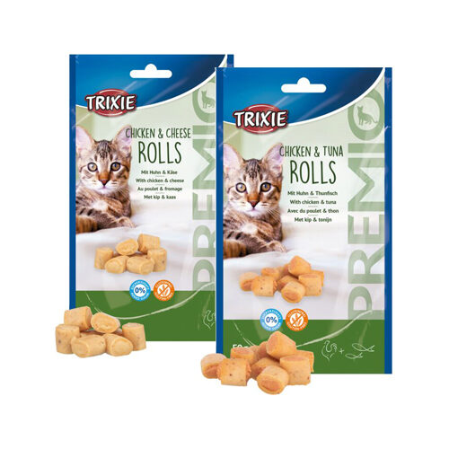Trixie PREMIO Rolls – 50 g – Huhn und Thunfisch
