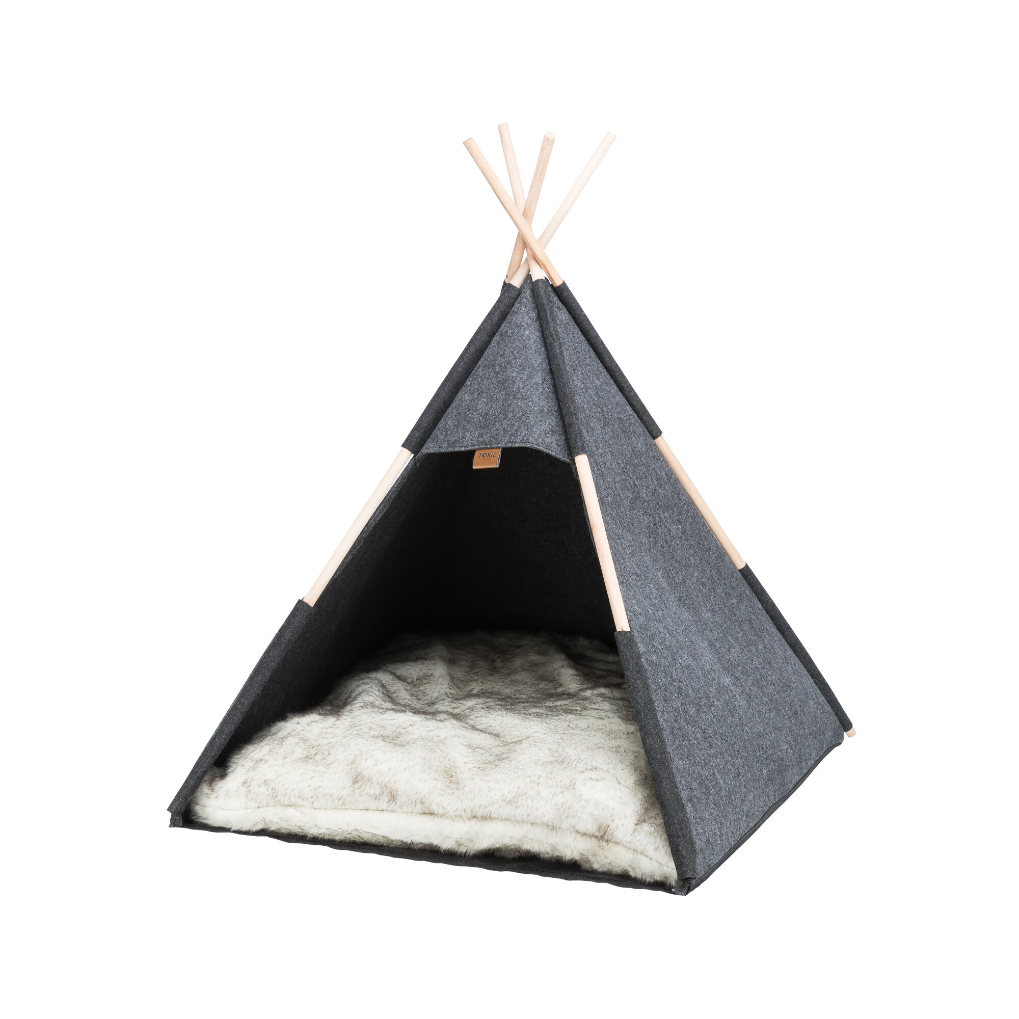 Trixie Tipi – Filz – Anthrazit – 70 x 70 x 70 cm