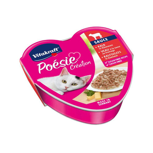 Vitakraft Poésie Création – Kalbfleisch in Käsesoße – 15 x 85g Vitakraft Poésie Création – Kalbfleisch in Käsesoße – 15 x 85g