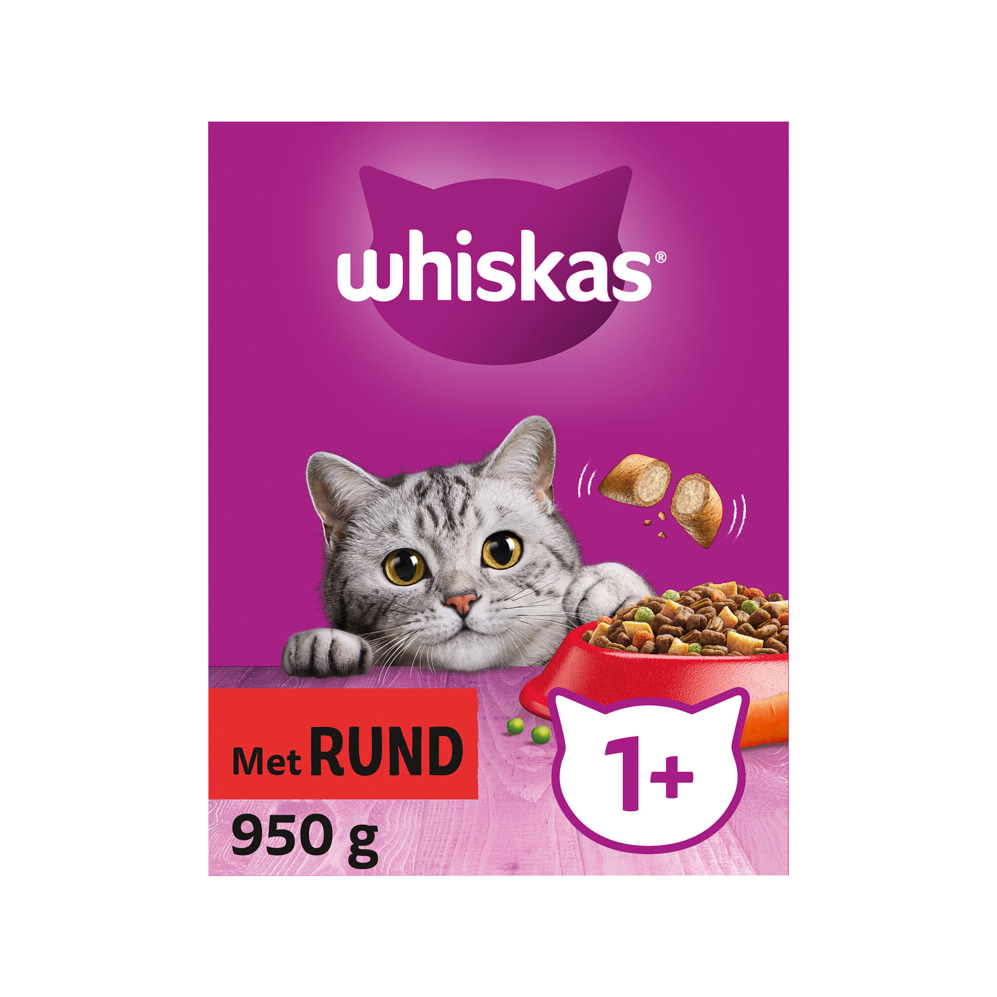Whiskas Trockenfutterbox für Erwachsene – Rindfleisch – 3,8 kg