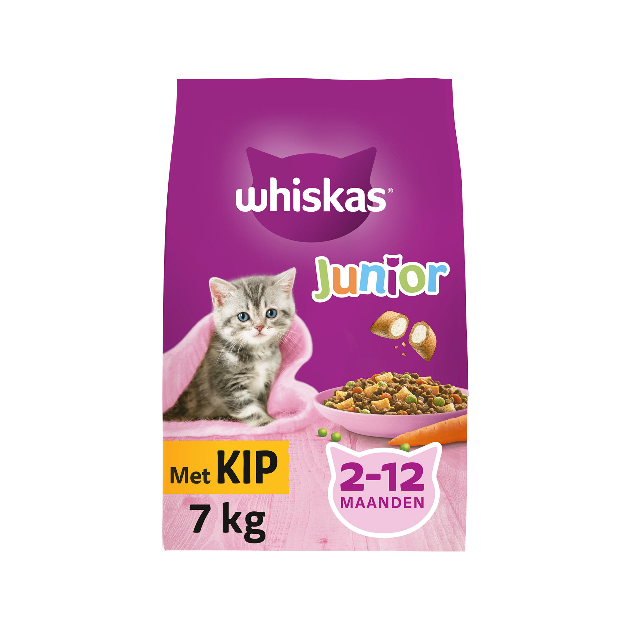 Whiskas Junior Katzenfutter – Huhn – 7 kg