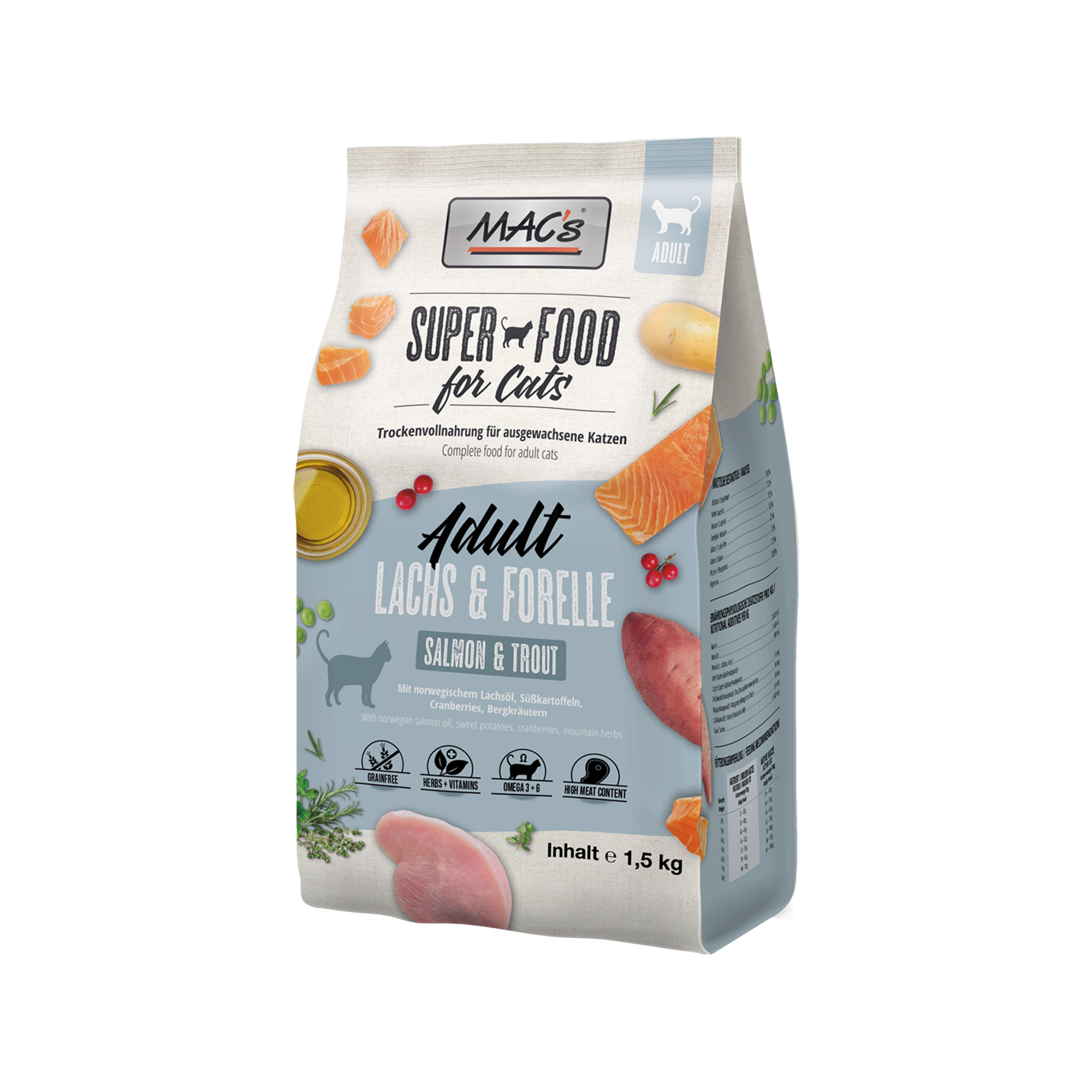 MAC’s Adult Katzenfutter – Lachs & Forelle – 300 g