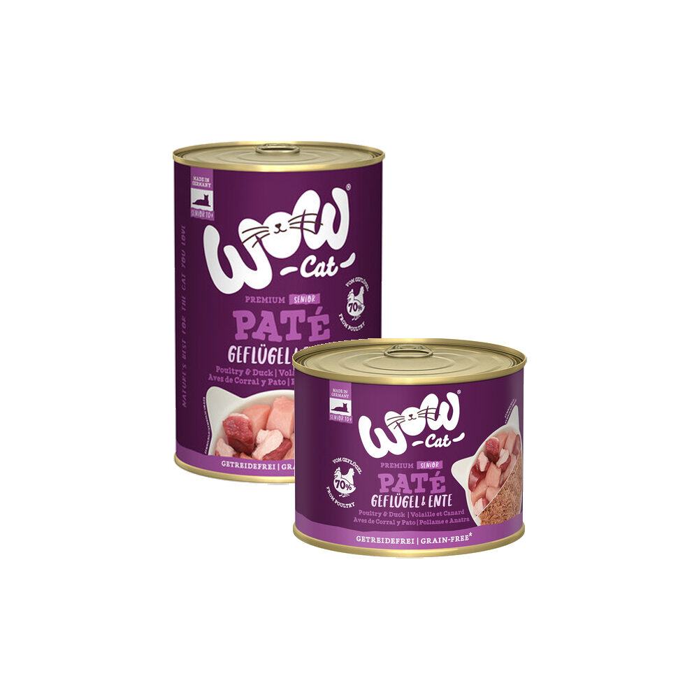 WOW Cat Wet Senior – Geflügel & Ente – 200 g WOW Cat Wet Senior – Geflügel & Ente – 200 g