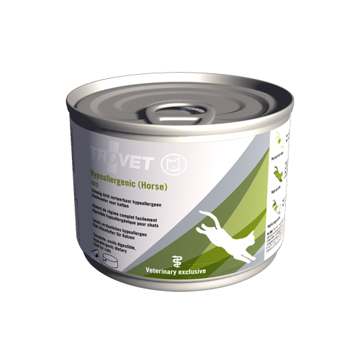 TROVET Hypoallergenic HRD (Horse) Katze – 12 x 200 g Dosen