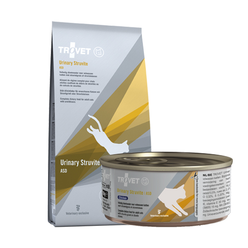 TROVET Urinary Struvite ASD Katze – 2,5 kg + 12 x 100 gram Dosen (Chicken)