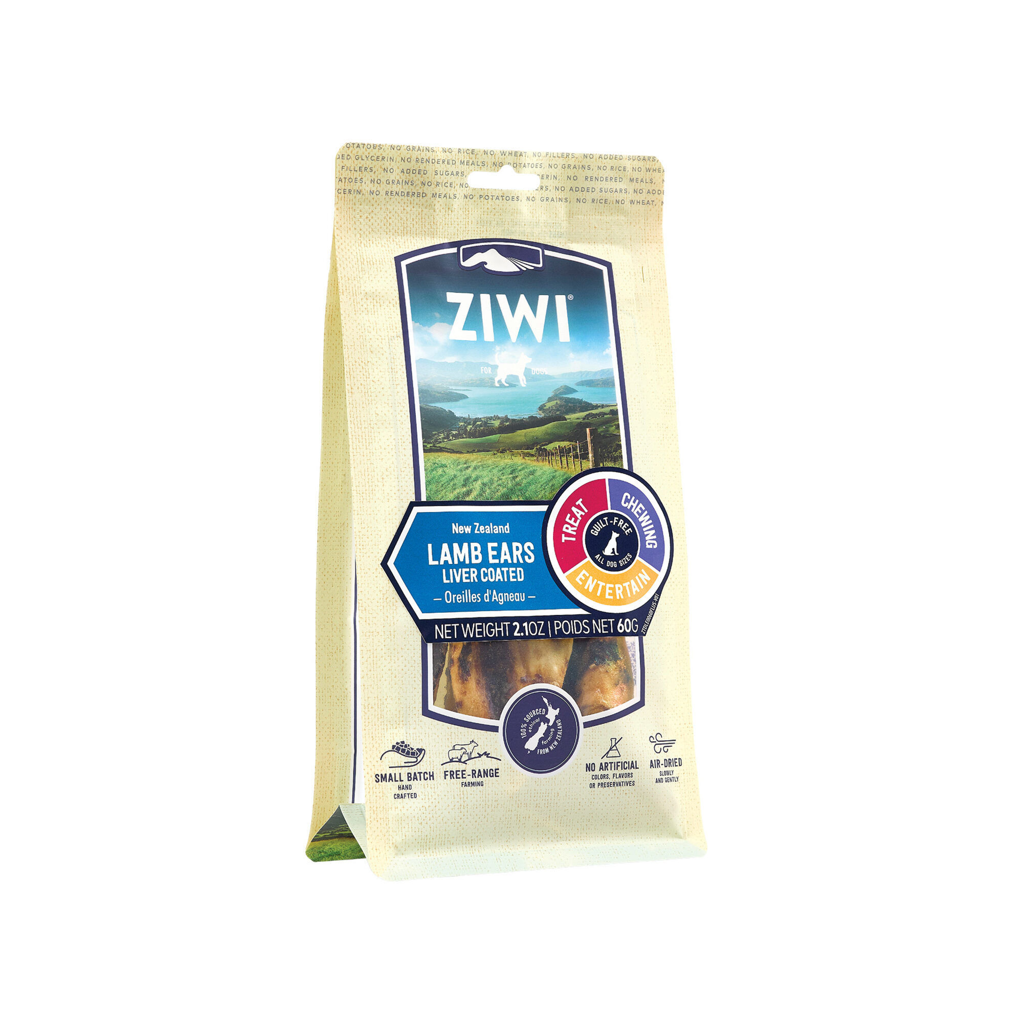 ZIWI Peak Hundesnack Lammohren – 60 g