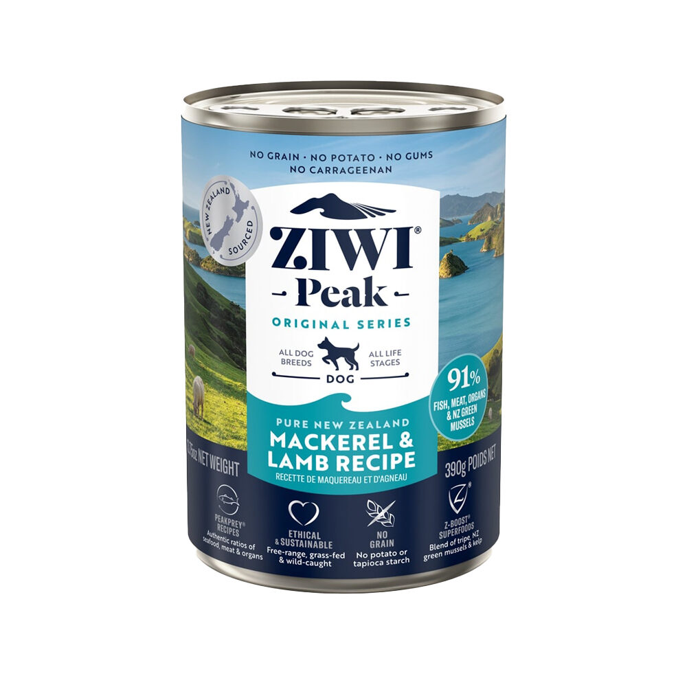 ZIWI Peak Hundefutter – Makrele & Lamm – Dose – 12 x 170 g