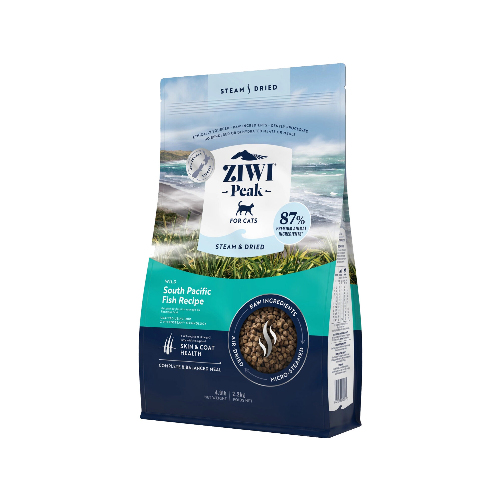 Ziwi Peak Steam & Dried Katzenfutter – Fisch – 2,2 kg