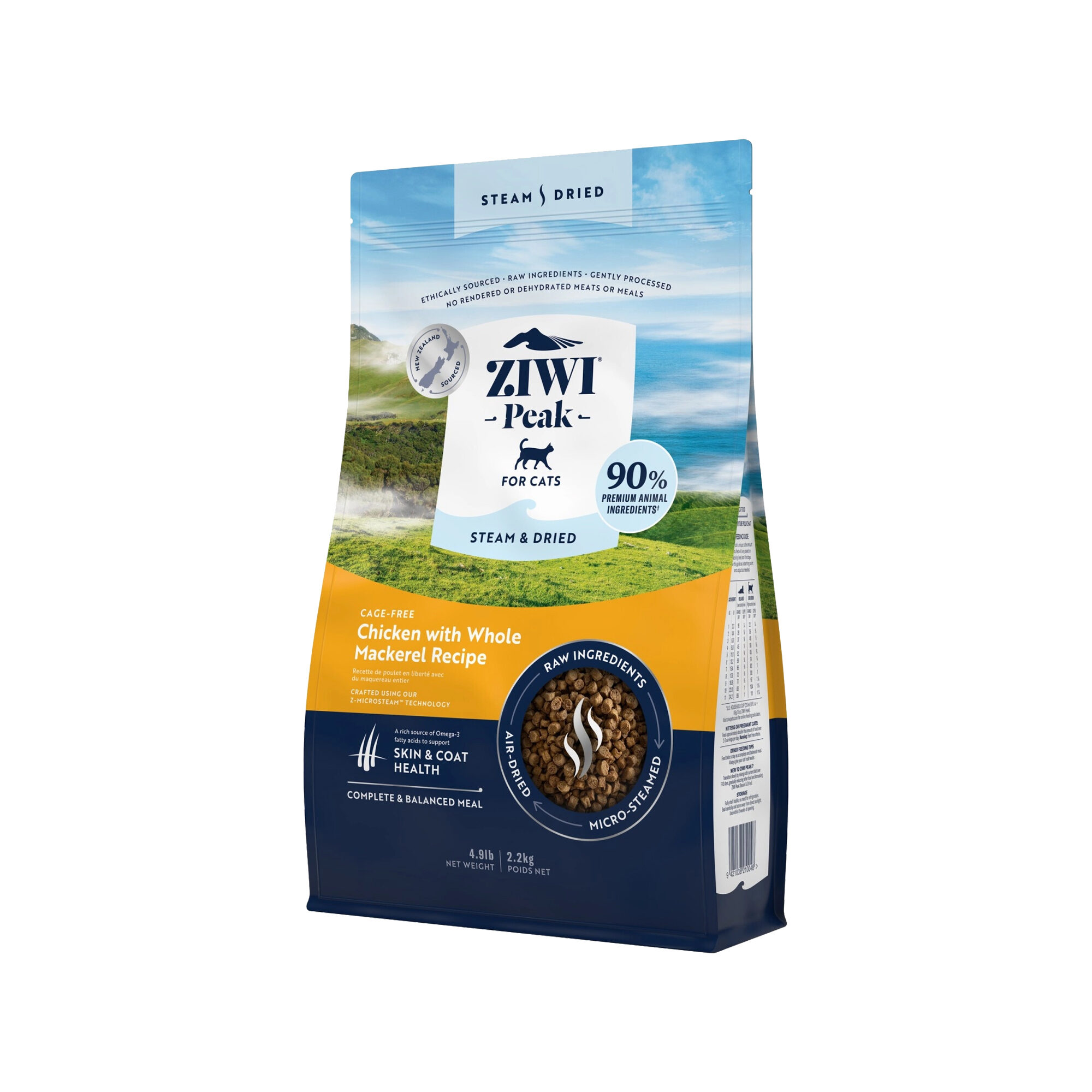 Ziwi Steam & Dried Katzenfutter – Huhn – 2,2 kg