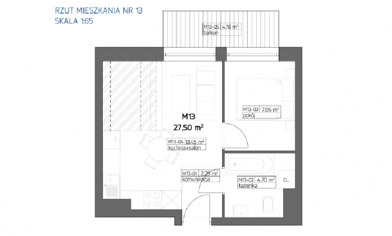 Na sprzedaż -NOWE- 2-pokojowe mieszkanie z balkonem Rzeszów - OKAZJA - - zdjęcie 7