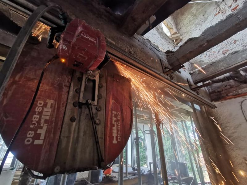 Cięcie betonu , otwory w betonie , wiertnica do betonu DIAMTAR - zdjęcie 2