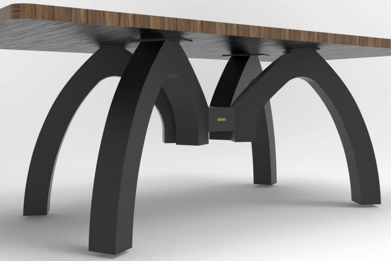 Noga do stołu 3D biurka ławy stolika stołu nogi biuro pająk meble - zdjęcie 3