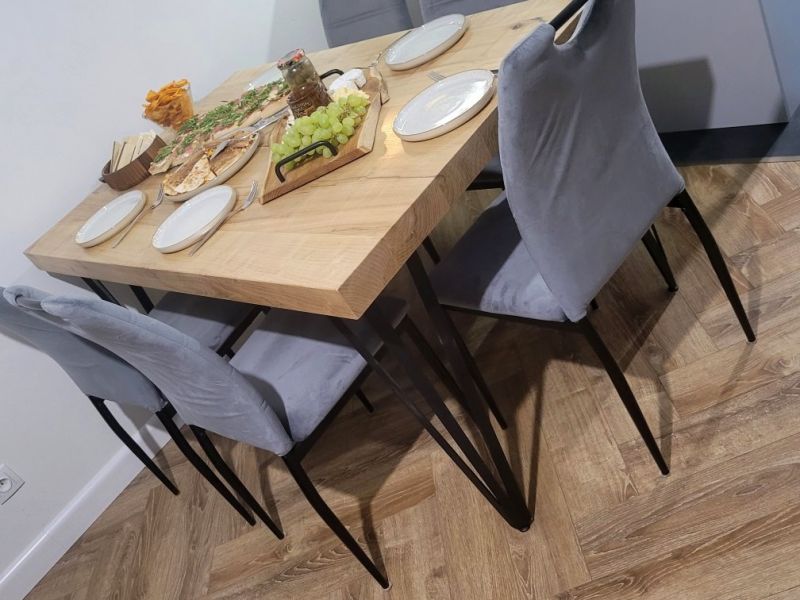 Nogi do stołu stolika jadalnego gięte super sztywne noga - zdjęcie 10