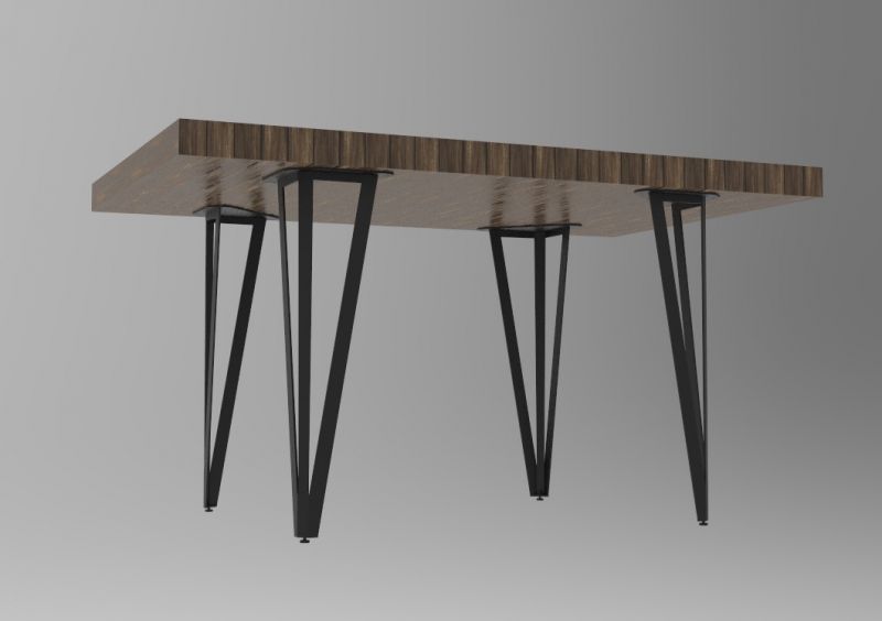 Nogi do stołu stolika jadalnego gięte super sztywne noga - zdjęcie 3