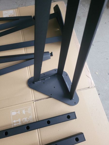 Nogi do stołu stolika jadalnego gięte super sztywne noga - zdjęcie 6