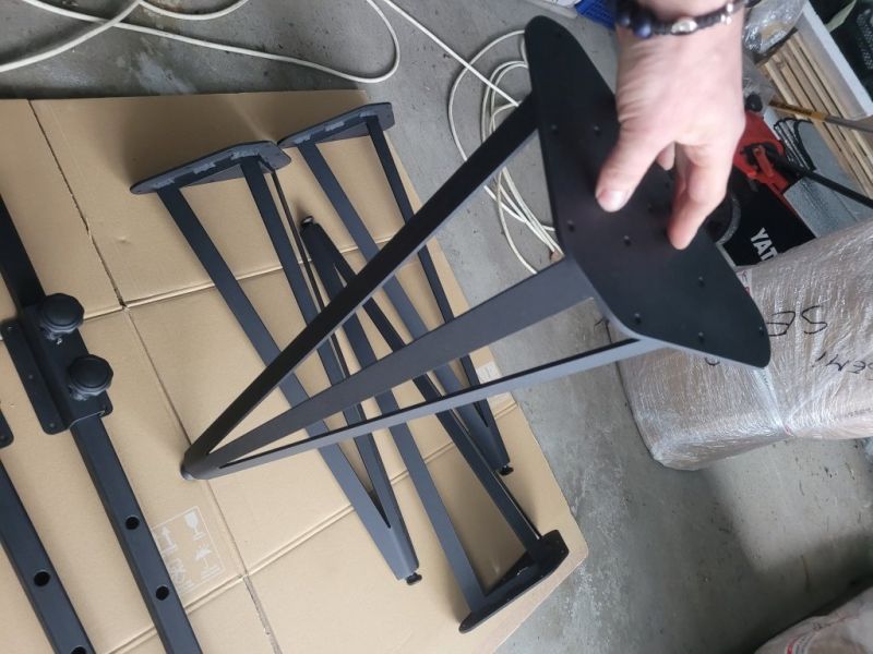 Nogi do stołu stolika jadalnego gięte super sztywne noga - zdjęcie 8