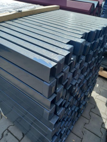 Słupek ogrodzeniowy 2.00 mb lub 2.30 mb - brąz lub grafit - od ręki  - zdjęcie 2