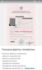 Kupię świadectwo maturalne, dyplom uczelni