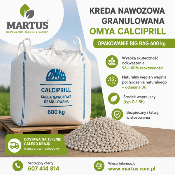 Kreda nawozowa rozdrobniona Omya Calciprill - zdjęcie 1