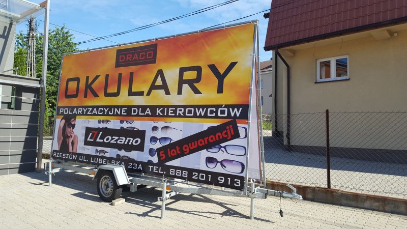 Przyczepa reklamowa mobilna reklama- do wynajęcia Rzeszów - zdjęcie 3