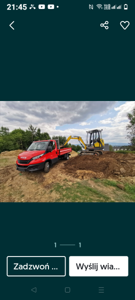 Usługi minikoparka piasek kruszywa Rzeszòw Krasne tel 692120020 - zdjęcie 3