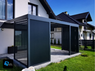 Zadaszenie tarasu, pergola aluminiowa na wymiar - Euro Fences
