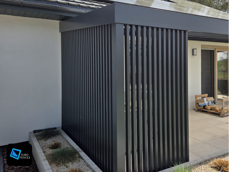 Zadaszenie tarasu, pergola aluminiowa na wymiar - Euro Fences - zdjęcie 5