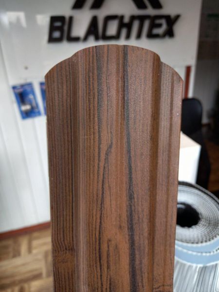 Sztachety drewnopodobne - złoty/ciemny dąb , orzech - I i II gatunek - zdjęcie 5